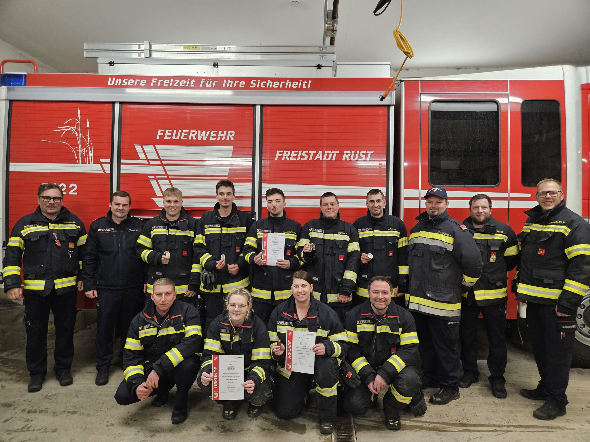Atemschutzleistungsprüfung in Bronze und Silber