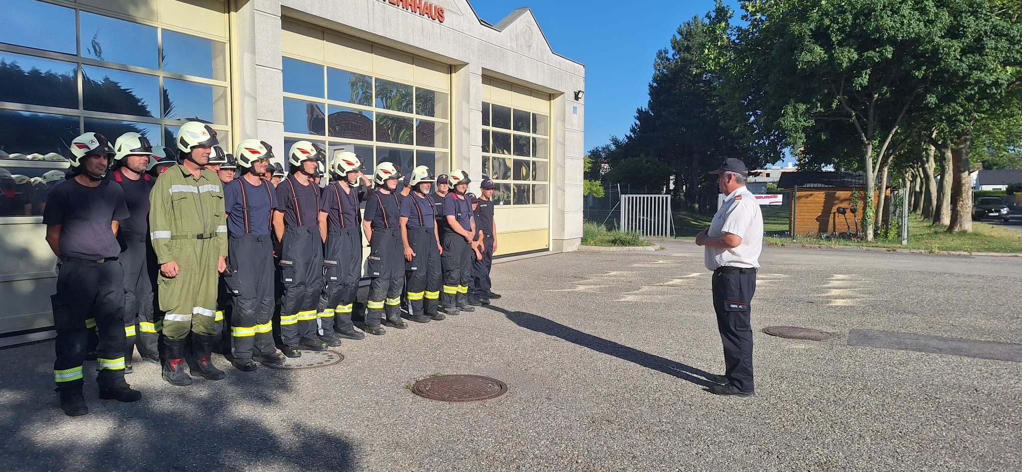 Inspizierung der Feuerwehr Rust