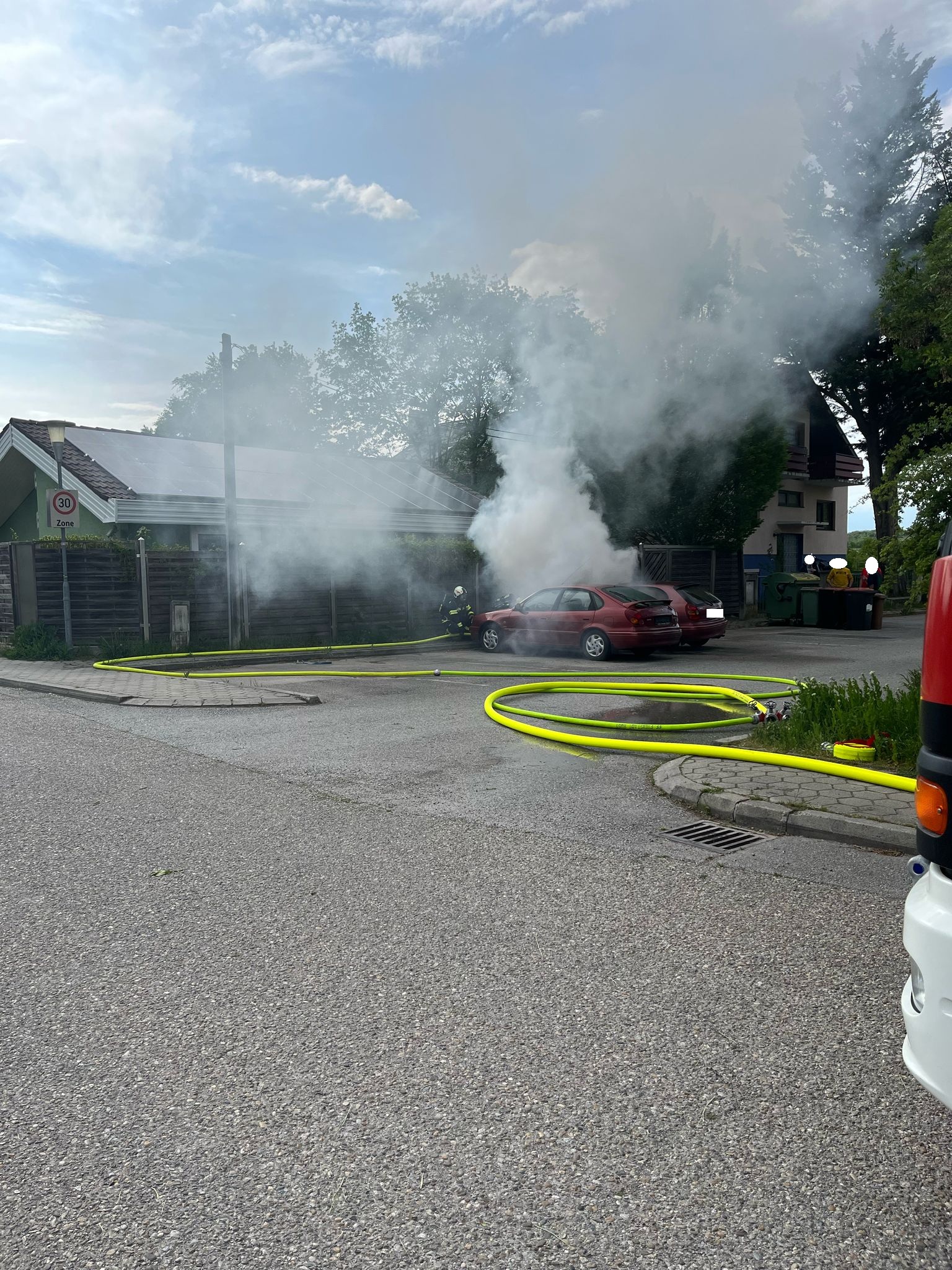 B1 Fahrzeugbrand 